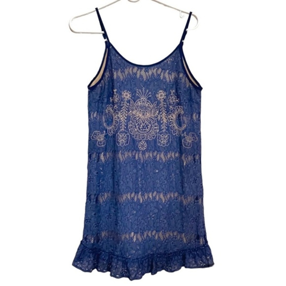 🔴SALE🔴 Entro blue lace mini dress